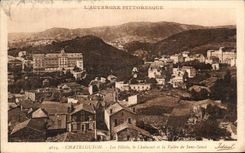 Hoteles Chalusset de Chatelguyon de la POSTAL de la VENDIMIA y el valle Saint de la preocupacion