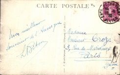 VINTAGE POSTCARD Bords of Gilds has Pont of Gilds