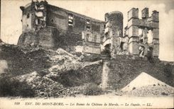 VINTAGE POSTCARD Environs of the Mount Gilds the Ruins of the Castle of Murols