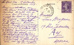 VINTAGE POSTCARD the Mount Gilds Tuillieres and Sanadoire and the road of Clermont