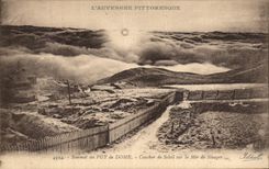 VINTAGE POSTCARD Puy De Dome Summit of the Sunset On Sea De Nanges