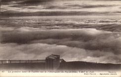 VINTAGE POSTCARD First Gleams of L dawn Seen Of L Observatory of Puy De Dome