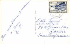 VINTAGE POSTCARD semi way has while assembling the Roman way of Puy de Dome