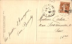 VINTAGE POSTCARD the Lake Chambon And With Far the Chain from Sancy