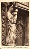CPA Riom La Vierge a L Oiseau de l eglise ND de Marthuret