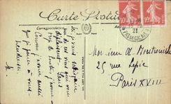 Casino de la playa de Touquet Paris de la POSTAL de la VENDIMIA del taladro la terraza