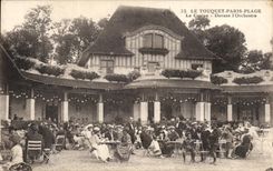 Plage de Touquet Paris de la POSTAL de la VENDIMIA que el casino delante de L orquestra