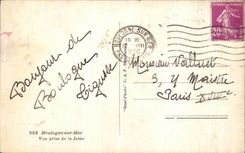 VINTAGE POSTCARD Boulogne On Sea Seen from Of the Pier