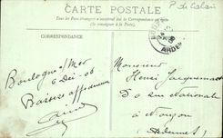 VINTAGE POSTCARD Boulogne On Sea Princes Of Wales Boat