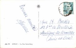 CPA Arras La Rue Saint Gery 