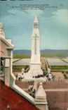 VINTAGE POSTCARD Notre Dame De Lorette Visitors On the Steps Of the Militaria Tower
