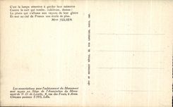 POSTAL Notre Dame De Lorette Visitors de la VENDIMIA en los pasos de la torre de Militaria