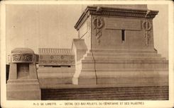 VINTAGE POSTCARD NR D De Lorette Detail Of the Low Reliefs Of the Cenotaph And the Pilasters