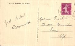 POSTAL Portel de la VENDIMIA visto de Fort