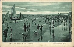 VINTAGE POSTCARD Berck Beach the Beach