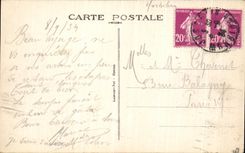 Ataque frontal de Josselin de la POSTAL de la VENDIMIA de la basilica