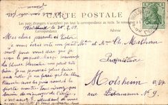 VINTAGE POSTCARD Saint Nicolas the Great Nave of the Basilica