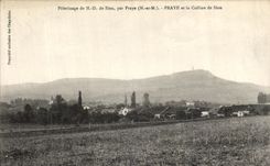 VINTAGE POSTCARD Praye and the Hill of Sion Pilgrimage of ND of Sion