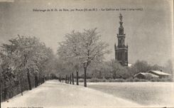 VINTAGE POSTCARD Praye the Hill in Winter 1914 1915 ND Pilgrimage of Sion