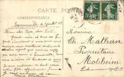 VINTAGE POSTCARD Interior Blamont of L Church