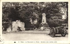 POSTAL Toul de la VENDIMIA el monumento Militaria de la guerra