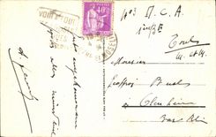 POSTAL Toul de la VENDIMIA el monumento Militaria de la guerra