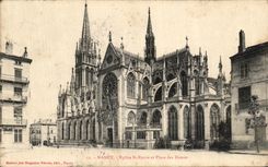 CPA Nancy Eglise St Epvre et Place Des Dames