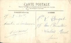 VINTAGE POSTCARD Rheims the Fountain Subevers L Church St Jacques