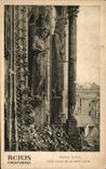 VINTAGE POSTCARD Rheims the Cathedral Rules D Eve