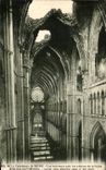 VINTAGE POSTCARD the Cathedral Of Rheims Seen interior With the Militaria Breaches