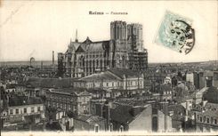 VINTAGE POSTCARD Rheims Panorama