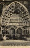 VINTAGE POSTCARD Cathedral Of northern Rheims Gate