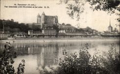 VINTAGE POSTCARD Saumur View