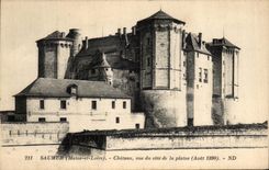 CPA Saumur Chateau Vue Du Cote de la Plaine 
