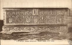 VINTAGE POSTCARD Saumur Muncipal Museum Large Sideboard