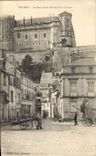 VINTAGE POSTCARD Saumur the Place Michel Saint and the castle Ragman