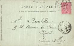 VINTAGE POSTCARD Saumur Seen from of the Quay Victor Hugo