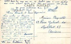 VINTAGE POSTCARD Angers View On the bridge Of the Low Chain and the Castle sinners Boat