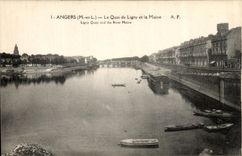 VINTAGE POSTCARD Angers the Quay De Ligny And Maine