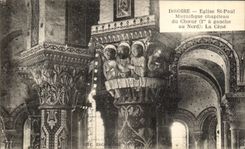 VINTAGE POSTCARD Issoire Church Splendid St Paul Capital of the Chorus Cene