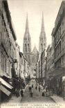 VINTAGE POSTCARD Clermont Ferrand the Cathedral and Street of the Fats