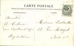 VINTAGE POSTCARD Clermont Ferrand the Statue of Vercingetorix