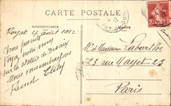 VINTAGE POSTCARD Clermont Ferrand the Statue of Desaix