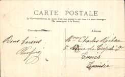 VINTAGE POSTCARD Rustic Royat Bridge in the Park Women