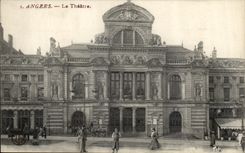 VINTAGE POSTCARD Angers the Theater