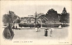 VINTAGE POSTCARD Angers the Garden Of the Email