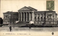 VINTAGE POSTCARD Angers Law courts