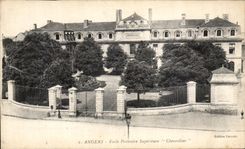 VINTAGE POSTCARD Angers Higher Elementary school Chevrollier