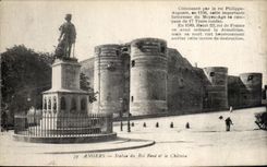 VINTAGE POSTCARD Angers Rules of King Rene And the Castle