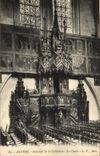 VINTAGE POSTCARD Interior Angers of the Cathedral the Pulpit